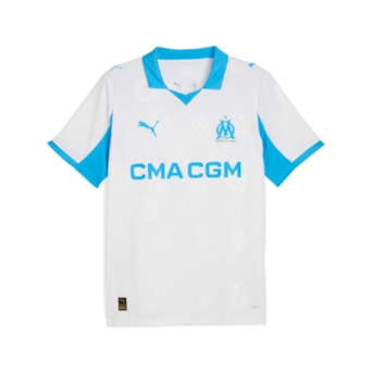 Camisa Olympique de Marseille Puma 25/26 Uniforme 1 Torcedor - Masculino