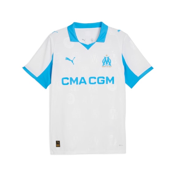 Camisa Olympique de Marseille Puma 25/26 Uniforme 1 Torcedor - Masculino