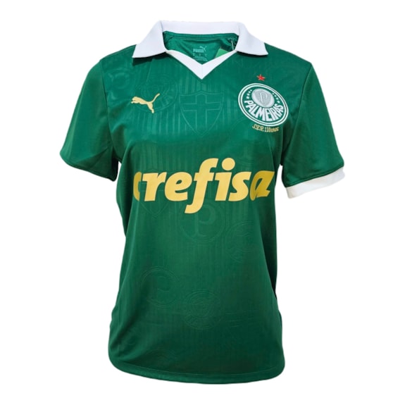 Camisa Palmeiras 2024/2025 Puma Uniforme 1 Torcedora - Feminina