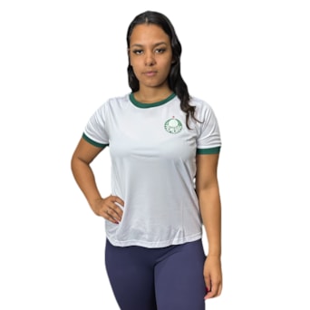 Camisa Palmeiras Baby Look 1914 II  Branca - Feminina