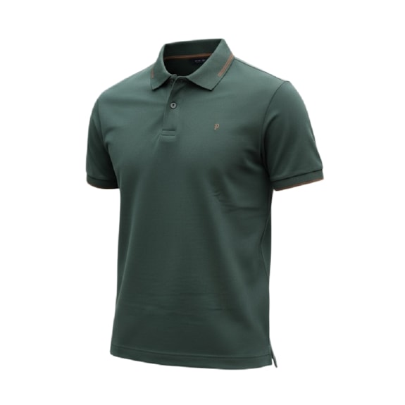 Camisa Palmeiras Polo Frisos 1914 Palestra Verde Escuro - Masculino