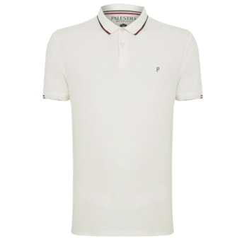 Camisa Palmeiras Polo Piquet 1914 Itália Off-White - Masculino