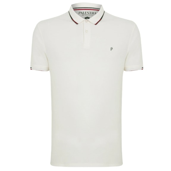 Camisa Palmeiras Polo Piquet 1914 Itália Off-White - Masculino