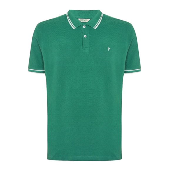 Camisa Palmeiras Polo Piquet Palestra 1914 Verde Escuro - Masculino