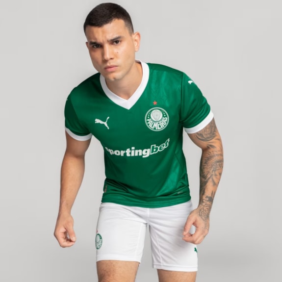 Camisa Palmeiras Puma 2025/2026 Uniforme 1 Jogador - Masculino