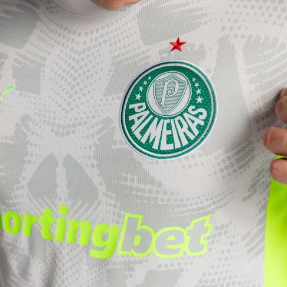 Camisa Palmeiras Puma 2025 Goleiro Uniforme 2 Torcedor - Masculino