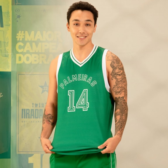 Camisa Palmeiras Regata Basket Jump III - Masculino