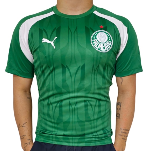 Camisa Palmeiras SEP Prematch SS Jersey Puma 2024 Pré-Jogo Verde - Masculino