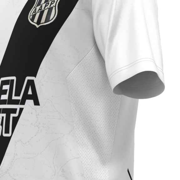Camisa Ponte Preta Diadora 2024 Uniforme 1 Torcedor Branca - Masculino