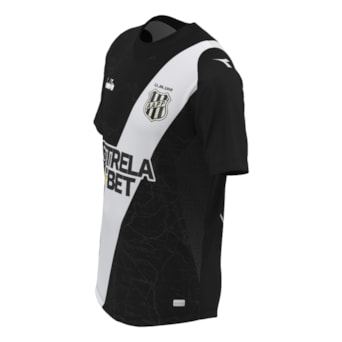 Camisa Ponte Preta Diadora 2024 Uniforme 2 Preto Torcedor - Masculino