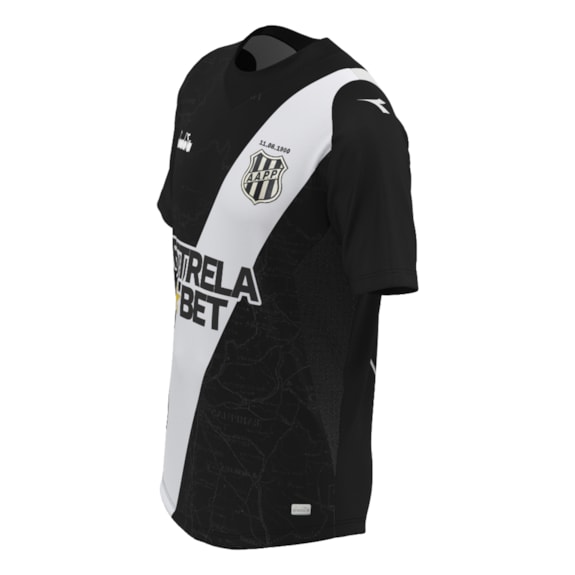 Camisa Ponte Preta Diadora 2024 Uniforme 2 Preto Torcedor - Masculino