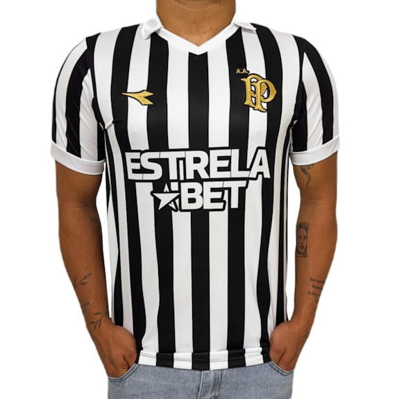 Camisa Ponte Preta Diadora 2024 Uniforme 3 Torcedor - Masculino
