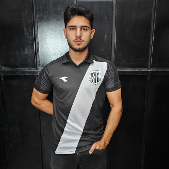 Camisa Ponte Preta Diadora 2025 Uniforme 2 Torcedor - Masculino