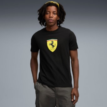 Camisa Puma Ferrari Sportswesr Escudo Preto - Masculino