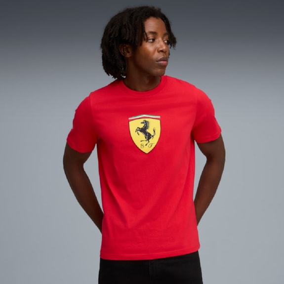 Camisa Puma Ferrari Sportswesr Escudo Vermelho - Masculino