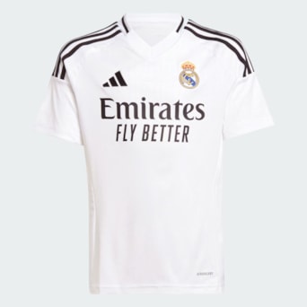 Camisa Real Madrid Adidas 2024/2025 Uniforme 1 - Infantil