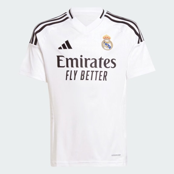 Camisa Real Madrid Adidas 2024/2025 Uniforme 1 - Infantil