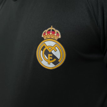 Camisa Real Madrid Algodão Preta - Masculino