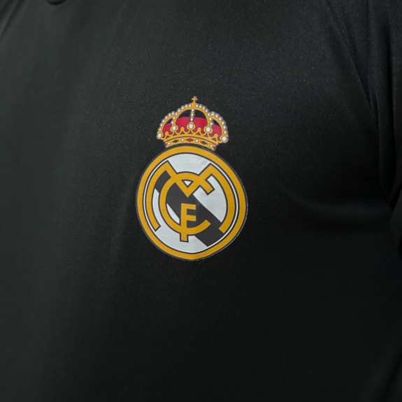Camisa Real Madrid Algodão Preta - Masculino