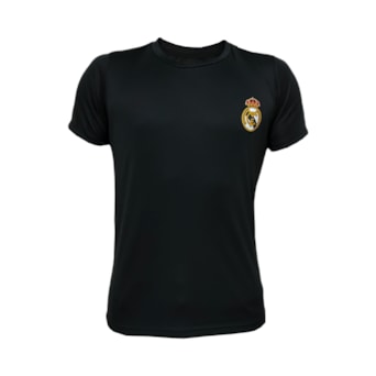 Camisa Real Madrid Algodão Preta - Masculino
