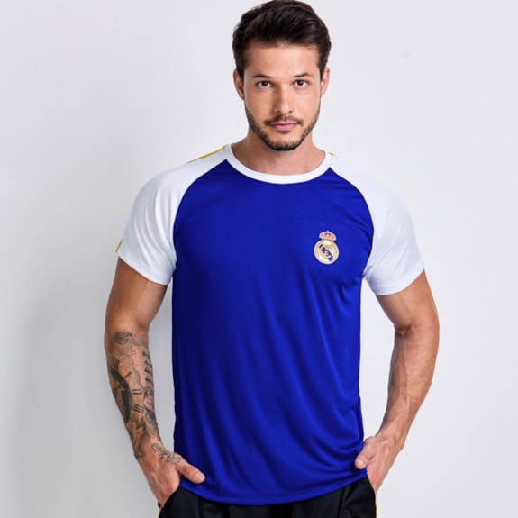 Camisa Real Madrid Recortes Azul - Masculino