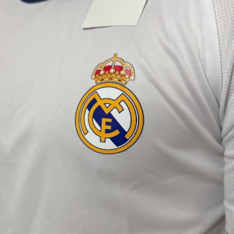 Camisa Real Madrid Recortes Branca - Juvenil