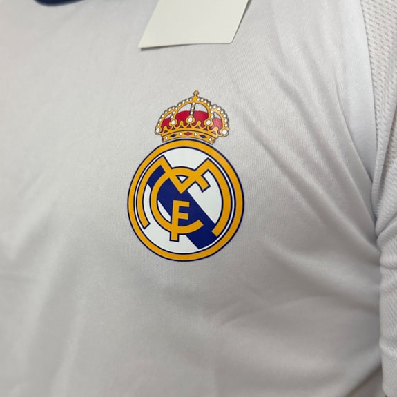 Camisa Real Madrid Recortes Branca - Juvenil