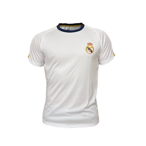 Camisa Real Madrid Recortes Branca - Juvenil
