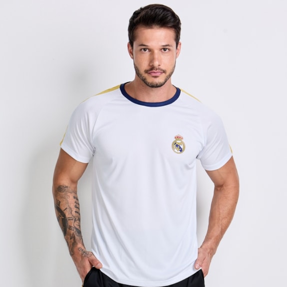 Camisa Real Madrid Recortes Branca - Masculino