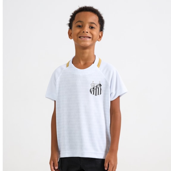 Camisa Santos Manto Branca - Infantil