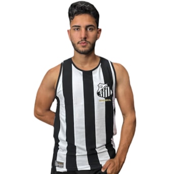 Camisa Santos Regata Retrô 1963 Bi Mundial - Masculino