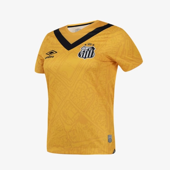 Camisa Santos Umbro 2024 Baby Look Uniforme 3 Torcedora - Feminina