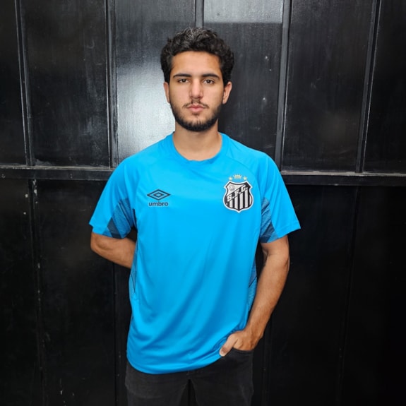 Camisa Santos Umbro 2025 Goleiro Azul - Masculino