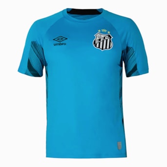 Camisa Santos Umbro 2025 Goleiro Azul - Masculino