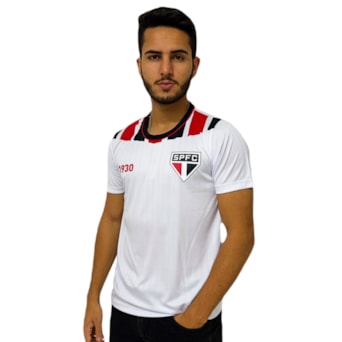 Camisa São Paulo Amago Tricolor Braziline - Masculino