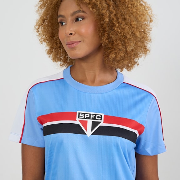 Camisa São Paulo Baby Look Desejo - Feminino