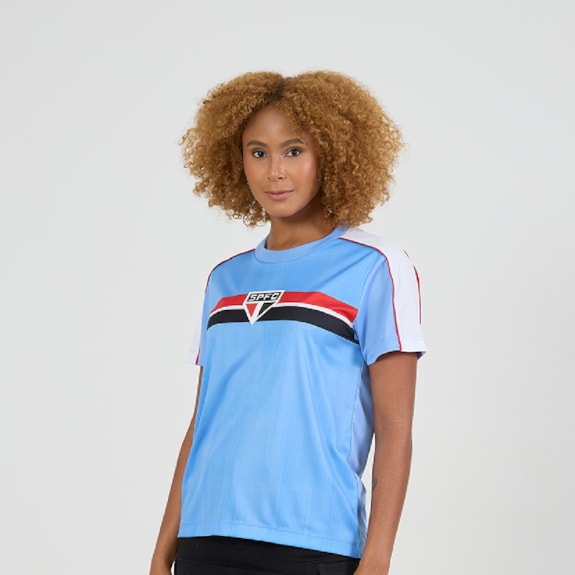 Camisa São Paulo Baby Look Desejo - Feminino