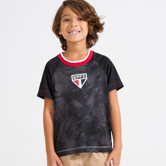 Camisa São Paulo Basic Trança - Infantil