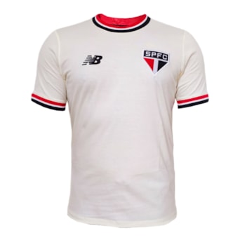 Camisa São Paulo New Balance 2024 Retrô Off White - Masculino