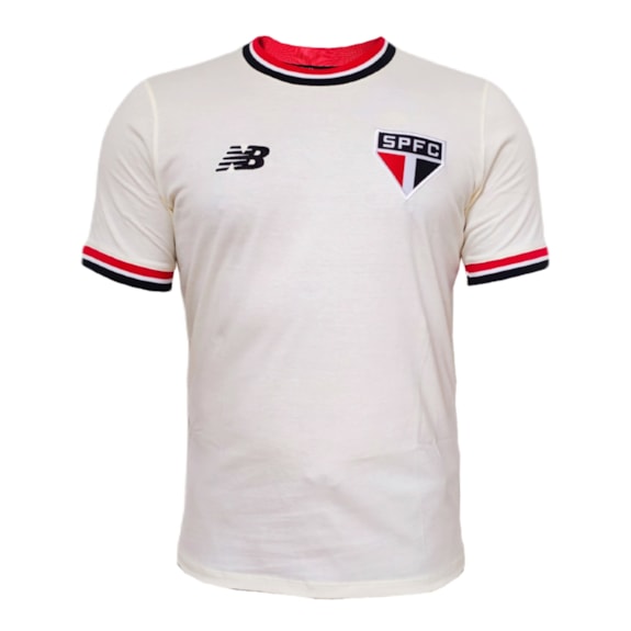 Camisa São Paulo New Balance 2024 Retrô Off White - Masculino