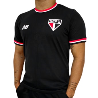 Camisa São Paulo New Balance 2024 Retrô Preta - Masculino