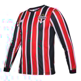 Camisa São Paulo New Balance 2024 Uniforme 2 Manga Longa Torcedor - Masculino