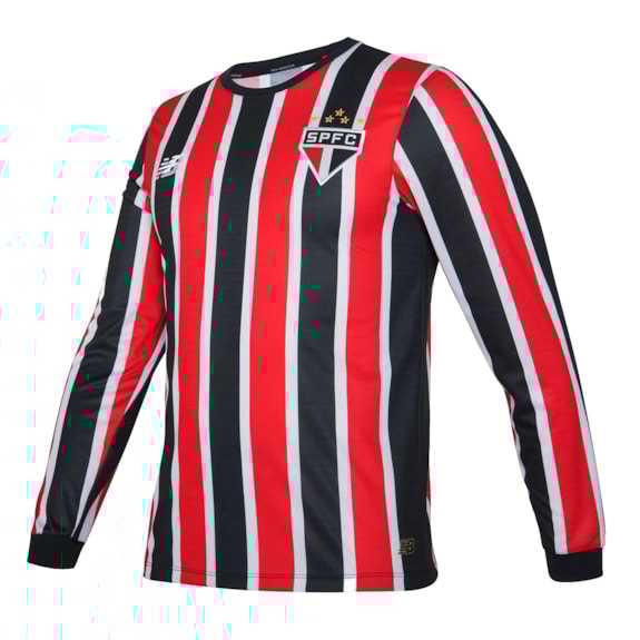 Camisa São Paulo New Balance 2024 Uniforme 2 Manga Longa Torcedor - Masculino