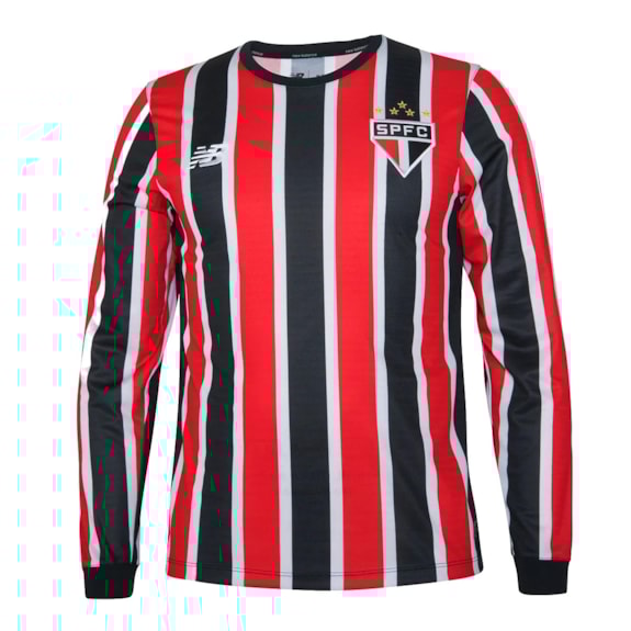 Camisa São Paulo New Balance 2024 Uniforme 2 Manga Longa Torcedor - Masculino
