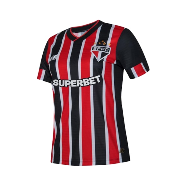 Camisa São Paulo New Balance 2024 Uniforme 2 Torcedor Com Patrocínio - Feminina