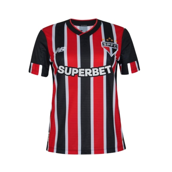 Camisa São Paulo New Balance 2024 Uniforme 2 Torcedor Com Patrocínio - Feminina