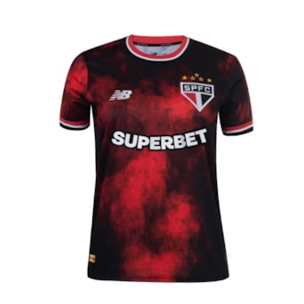 Camisa São Paulo New Balance 2024 Uniforme 3 Torcedor - Feminina