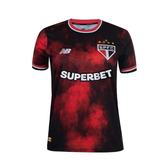 Camisa São Paulo New Balance 2024 Uniforme 3 Torcedor - Feminina