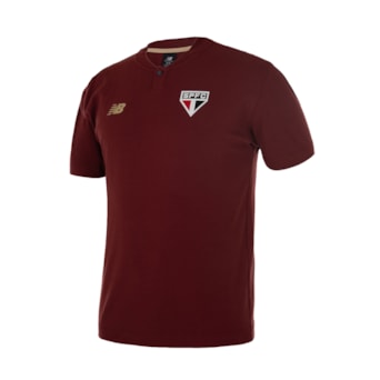 Camisa São Paulo New Balance 2025 Polo Viagem - Masculino
