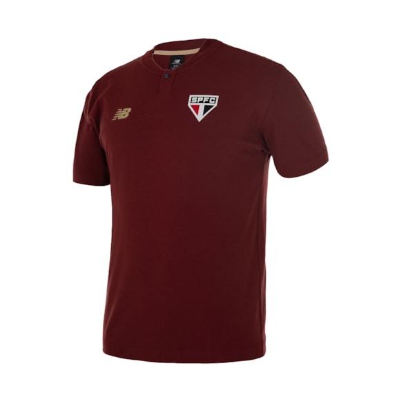 Camisa São Paulo New Balance 2025 Polo Viagem - Masculino